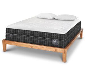 Cama europea Oak King Lux + 2 almohadas Cic