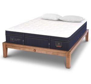 Cama europea Oak 2 plazas Súper premium + 2 almohadas Cic