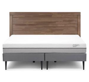 Cama europea King Pratta + base dividida + respaldo Sicilia