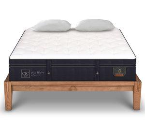 Cama europea Oak King Súper premium + 2 almohadas Cic