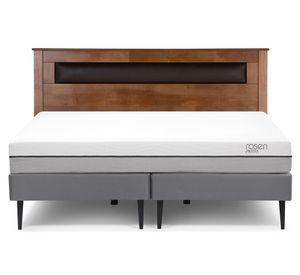 Cama europea King Pratta + base dividida + respaldo Ferrara