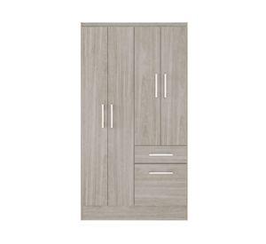 Clóset 4 puertas 1 cajón 1 zapatera crema 177x94x40 cm