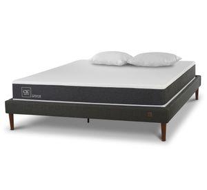 Cama europea curve 2 plazas Ortopedic + 2 Almohadas Cic