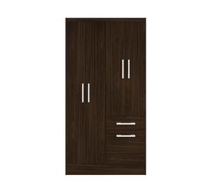 Clóset 4 puertas 1 cajón 1 zapatera tabaco 177x94x40 cm
