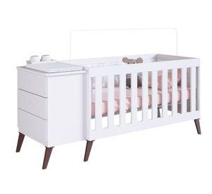 Cuna con cajonera Encanto blanco Kidscool