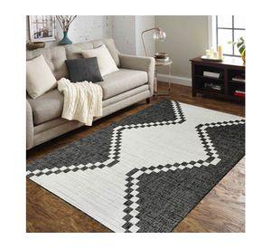 Alfombra 240x340 cm Sisal Atenea negro Idetex