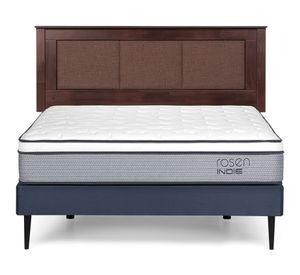 Cama europea 2 plazas Indie + respaldo Rachel