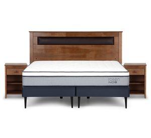 Cama europea 2 plazas Indie base dividida + Set Ferrara