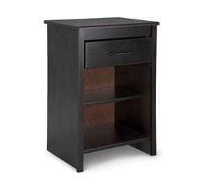 Respaldo 1.5 plazas + velador Maurice azul