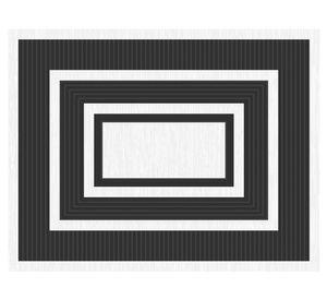 Alfombra 240x340 cm Sisal Atenea negro Idetex