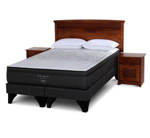 Cama europea 2 plazas Tempo base dividida patas + set Veneto + almohadas Rosen