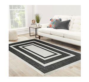 Alfombra 240x340 cm Sisal Atenea negro Idetex