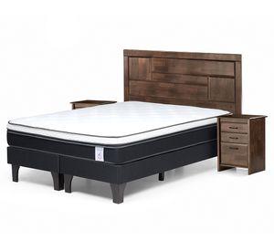 Cama europea 2 plazas New Style 6 base dividida + set Dolce