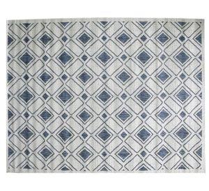 Alfombra 160x230 cm Sisal Atenea celeste Idetex