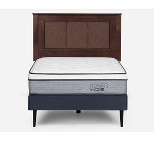 Cama europea 1 plaza Indie + respaldo Rachel
