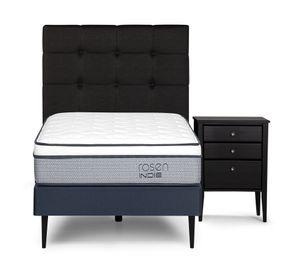 Cama europea 1 plaza Indie + set Issey grafito