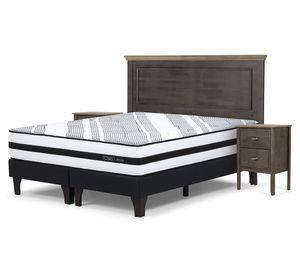 Cama europea 2 plazas base dividida Driven + set Ana Rosen