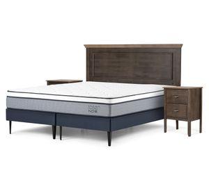 Cama europea 2 plazas base dividida Indie + set Anna