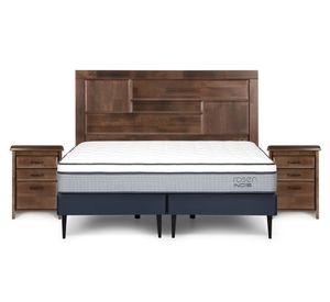 Cama europea 2 plazas base dividida Indie + set Dolce