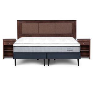 Cama europea King base dividida Indie + set Rachel