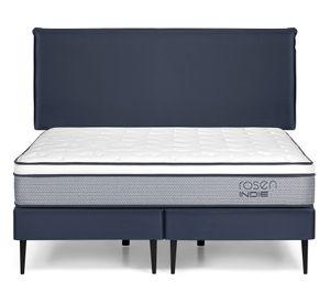 Cama europea 2 plazas base dividida Indie + respaldo Maurice