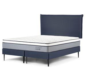 Cama europea 2 plazas base dividida Indie + respaldo Maurice