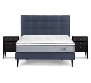 Cama europea 2 plazas Indie + set Issey azul