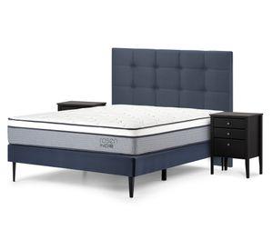 Cama europea 2 plazas Indie + set Issey azul