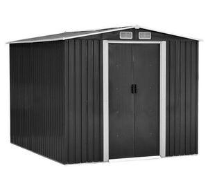 Bodega de jardín IGBJ125-195G gris 186x196x132 cm