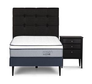 Cama europea 1.5 plazas Indie + set Issey grafito