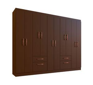 Clóset 10 puertas 2 cajones 2 zapateros 22810 tabaco