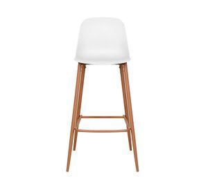 Silla bar 102x37x46 cm blanco