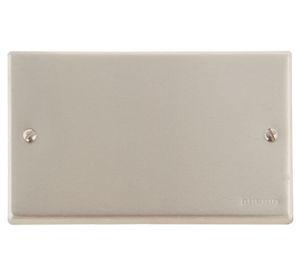 Placa aluminio oxidal cubre caja Bticino