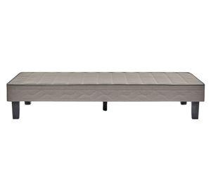 Base cama europea 1.5 plazas café claro