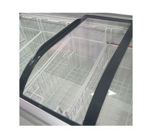Freezer horizontal dual tapa vidrio curvo blanco 520 lt