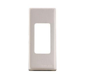Placa aluminio oxidal con soporte 1 módulo Bticino
