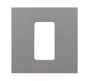 Placa aluminio oxidal 1 puesto Bticino