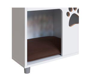 Velador para perro blanco 53x54x45 cm