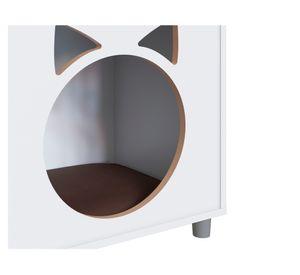 Velador para gato blanco 53x54x36 cm