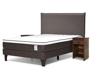 Cama europea Nstyle 4 Plus 2 plazas + set Maurice chocolate