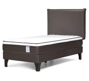 Cama europea Nstyle 4 Plus 1.5 plazas + respaldo Maurice chocolate