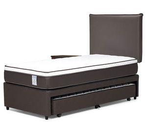 Diván Nstyle 4 Plus 1.5 plazas base normal + set Maurice chocolate