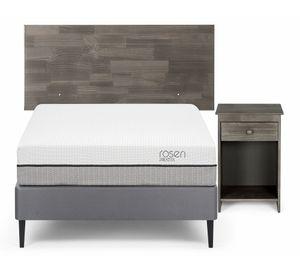 Cama europea 1.5 plazas Pratta + set Tabor grafito