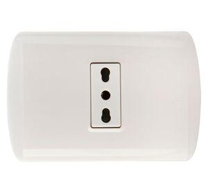 Toma corriente simple 10/16 a modus blanco Bticino