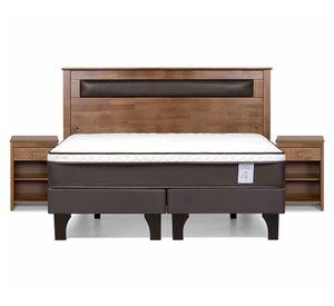 Cama europea king New style 4 Plus base dividida + set Ferrara