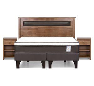 Cama europea 2 plazas New style 4 Plus base dividida + set Ferrara