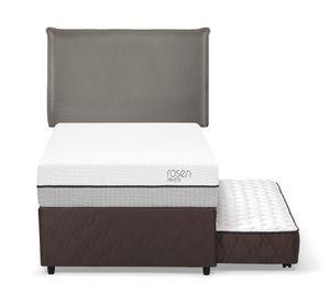 Diván Cama 1.5 plazas Pratta + set R Maurice gris