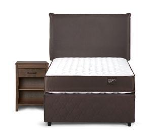 Diván Ergo T 1.5 plazas + set Maurice chocolate