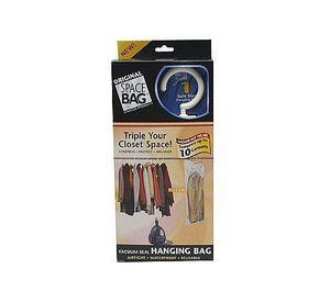 Bolsa colgador Suit-Size transparente Space bag