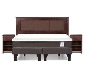 Cama europea king New style 4 Plus base dividida + set Rachel